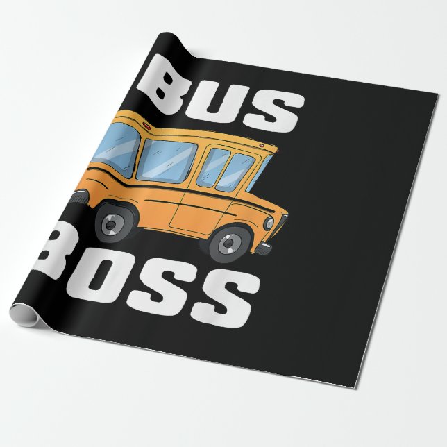Busfahrer von Funny Bus Geschenkpapier (Ungerollt)