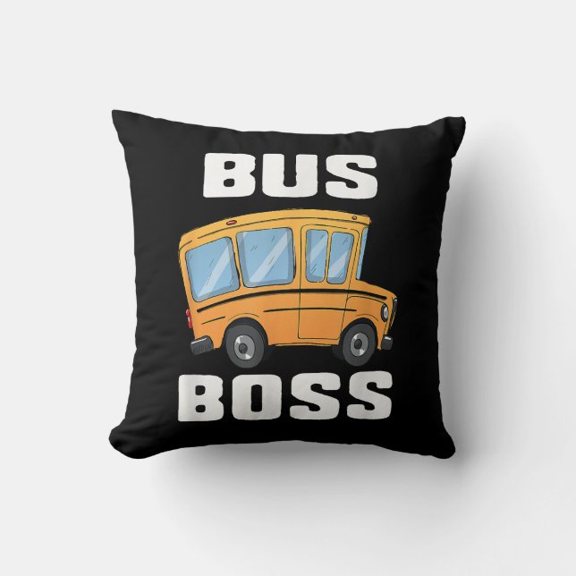 Busfahrer von Funny Bus Kissen (Vorderseite)