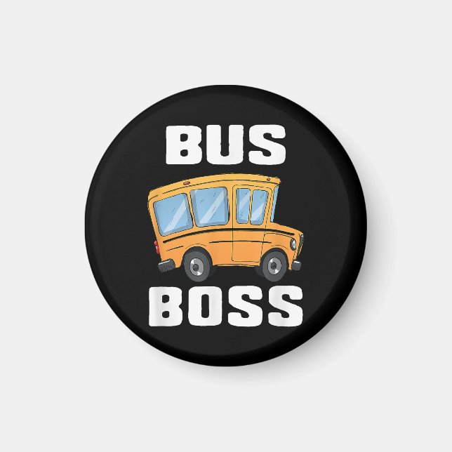 Busfahrer von Funny Bus Magnet (Vorne)