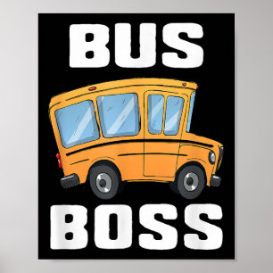 Busfahrer von Funny Bus Poster