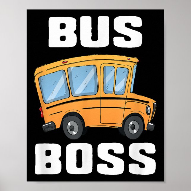 Busfahrer von Funny Bus Poster (Vorne)