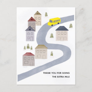 Busfahrer Weihnachten Danke, Lehrer  Postkarte