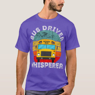 Busfahrer Whisperer Retro Vintager Sunset-Antrieb T-Shirt