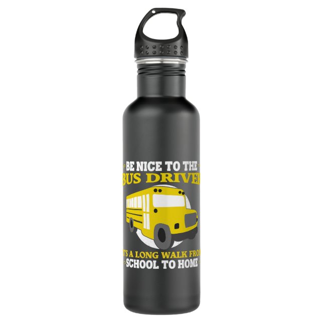 Busfahrerangebote für Männer Cooler Bus Bu Edelstahlflasche (Vorderseite)