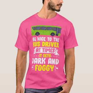Busfahrerdesign für Schulbusfahrer dunkel und F T-Shirt
