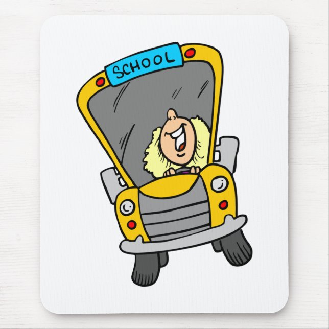 Busfahrerinnen von der Schule - Geschenkidee Mousepad (Vorne)