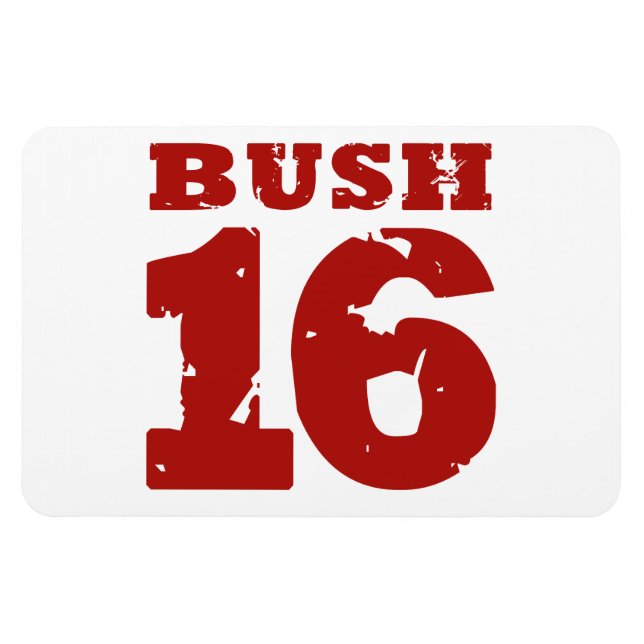 BUSH 2016 UNIFORM DISTRESSED -.png Magnet (Horizontal)