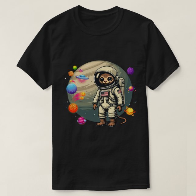 Bush Babies im All: Die kosmischen Abenteuer von A T-Shirt (Design vorne)