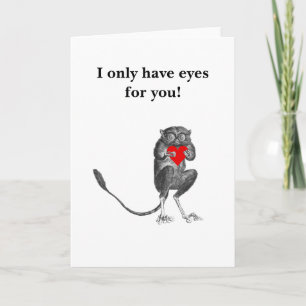 Bush Baby Grußkarte Karte