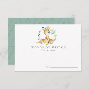 Bush Baby Kangaroo Baby Shower Advisor Cards Einladung