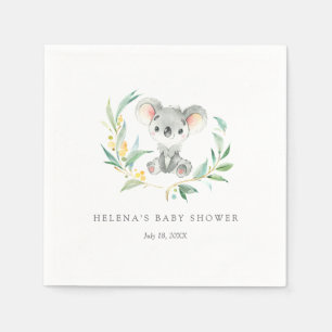 Bush Baby Koala Baby Dusche Napkins Serviette