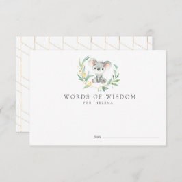Bush Baby Koala Baby Shower Advisor Cards Einladung