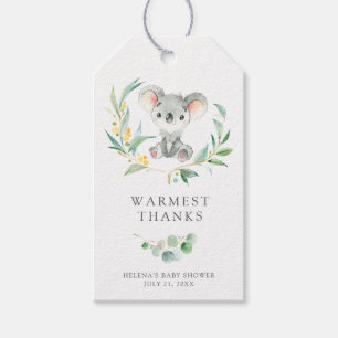 Bush Baby Koala Baby Shower Fevor Tags Geschenkanhänger