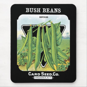 Bush Beans Seed Packet Label Mousepad