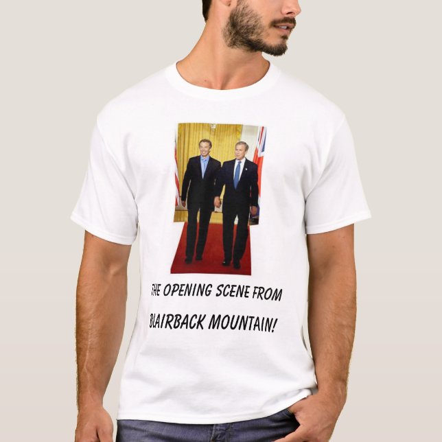 Bush-Blairhände, die Öffnungsszene von, Blair… T-Shirt (Vorderseite)