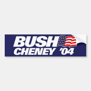 Bush Cheney '04 Bush 2004 Autoaufkleber