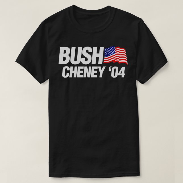 Bush Cheney 2004 Wahlkampagne Logo-Pullover T-Shirt (Design vorne)