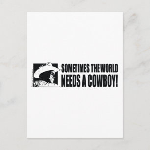 BUSH-Cowboy-Hat-White Postkarte