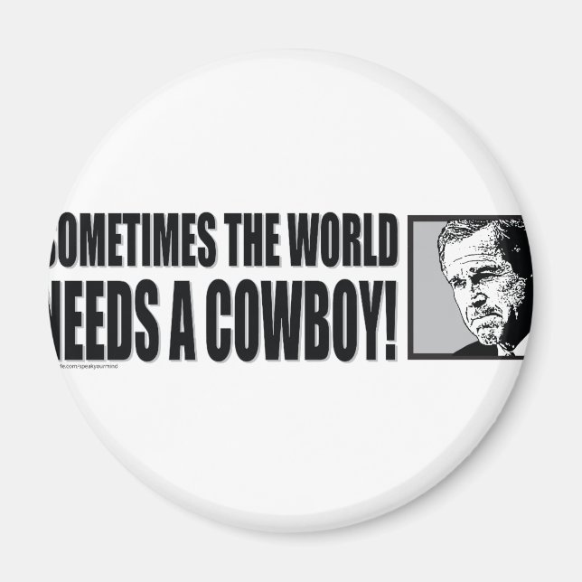 BUSH - COWBOY-White Magnet (Vorne)