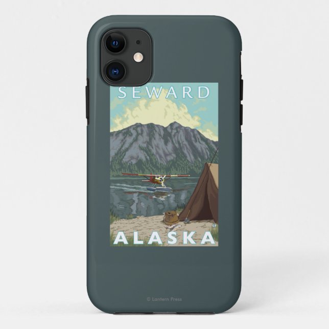 Bush-Flugzeug u. Fischen - Seward, Alaska Case-Mate iPhone Hülle (Rückseite)