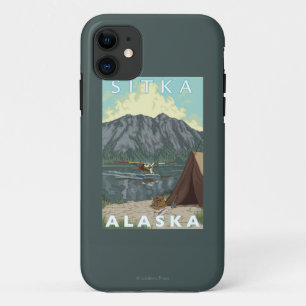 Bush-Flugzeug u. Fischen - Sitka, Alaska Case-Mate iPhone Hülle