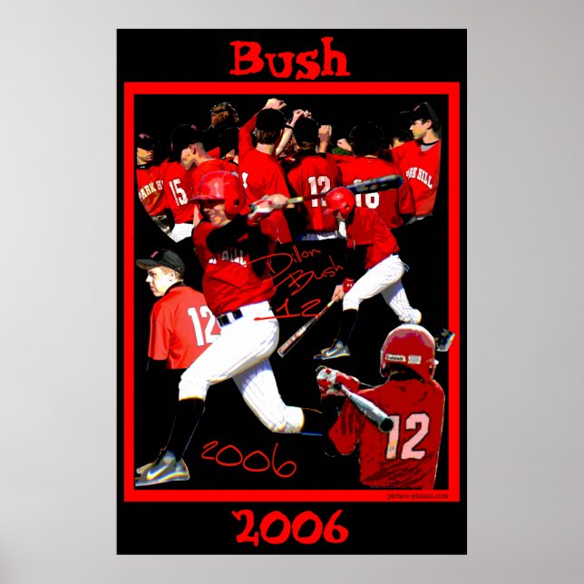 Bush Freshman Baseball Poster (Vorne)