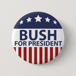 Bush für Präsidenten Button