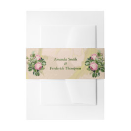 Bush Garden Green - Softpink Roses Envelope Band