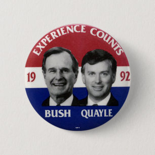Bush-Quayle jugate - Knopf Button