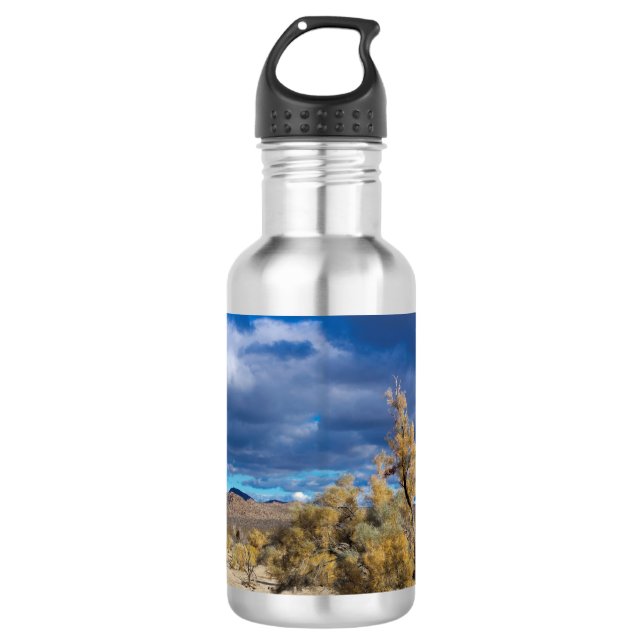 Bush rauchen in Joshua Tree Edelstahlflasche (Vorderseite)