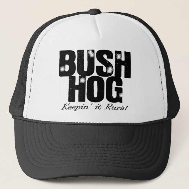 Bush-Schwein-Fernlastfahrer-Hut Truckerkappe (Vorderseite)