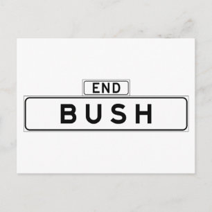 Bush St., San Francisco Street Sign Postkarte