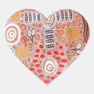 Bush Tucker Herz-Aufkleber