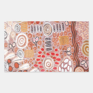 Bush Tucker Rechteckiger Aufkleber