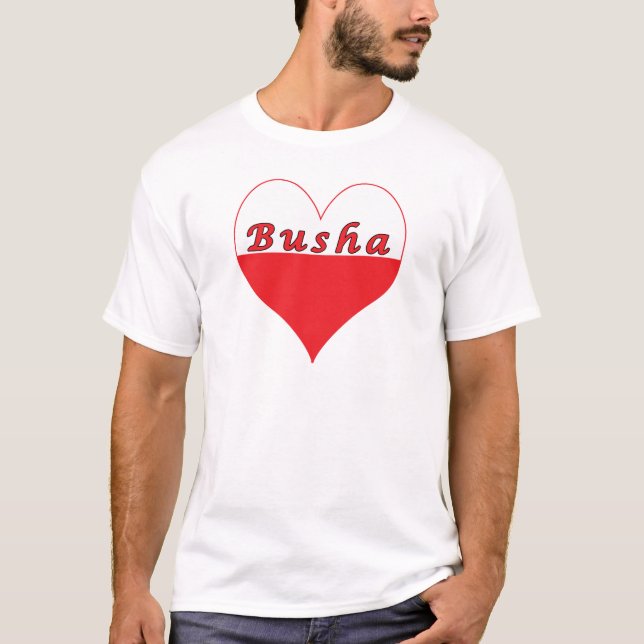 Busha Polnisches Herz T-Shirt (Vorderseite)