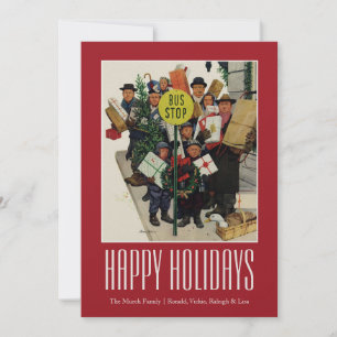 Bushaltestelle am Weihnachten