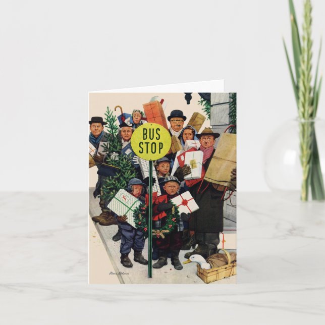 Bushaltestelle am Weihnachten (Vorderseite)