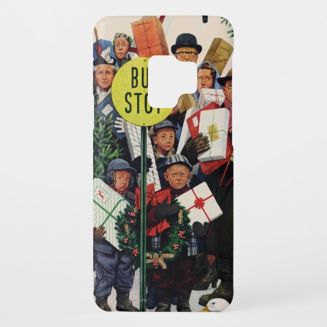 Bushaltestelle am Weihnachten Case-Mate Samsung Galaxy Hülle (Rückseite)