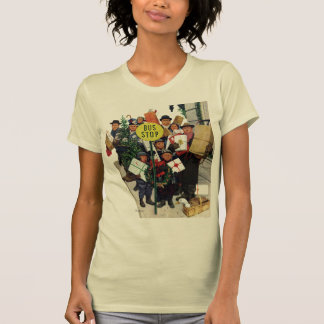 Bushaltestelle am Weihnachten T-Shirt