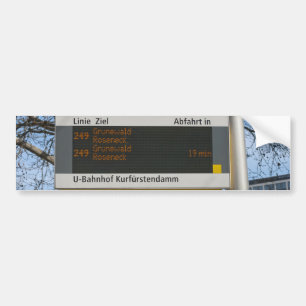 Bushaltestelle Anmeldung in Berlin Autoaufkleber