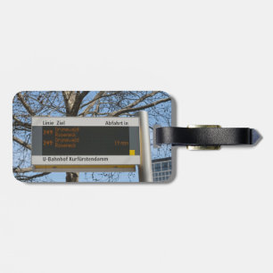 Bushaltestelle Anmeldung in Berlin Gepäckanhänger