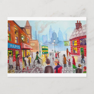 Bushaltestelle Penny Farthing Straßenbahn Gordon B Postkarte