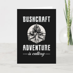 Bushcraft Bushcrafter Überleben Outdoor Funny Funn Karte