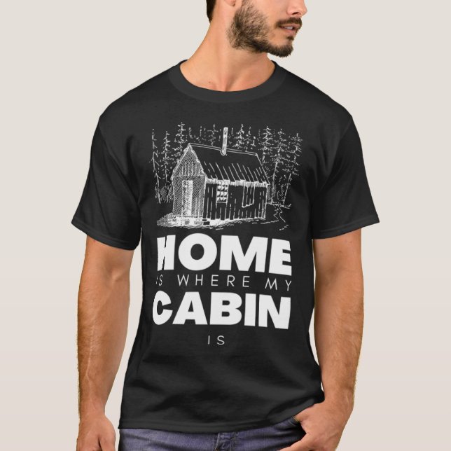 Bushcraft Cabin Bushcraft Gear and Bushcraft Tools T-Shirt (Vorderseite)