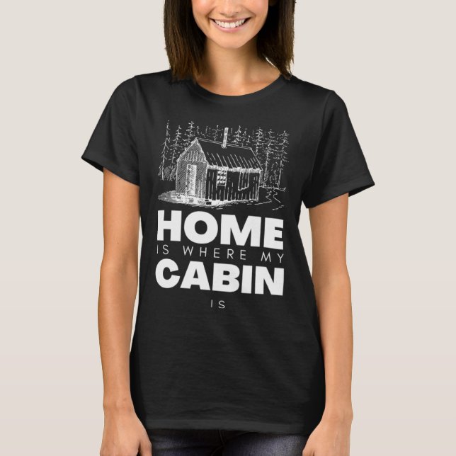 Bushcraft Cabin Bushcraft Gear and Bushcraft Tools T-Shirt (Vorderseite)
