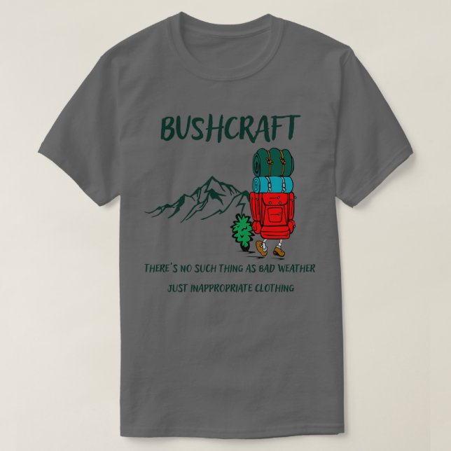 Bushcraft Minimalistisch Classic TShirt (Design vorne)