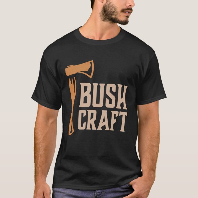 Bushcraft Outdoor Survival Living Nature Camping H T-Shirt (Vorderseite)
