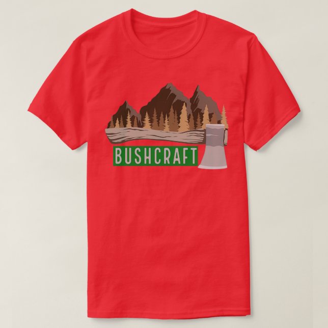 BUSHCRAFT SKILLS ROCK T-Shirt (Design vorne)