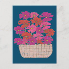 Bushel von hellen Kosmos Postkarte