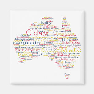 Bushfire Special Edition Aussie Slang Karte Magnet